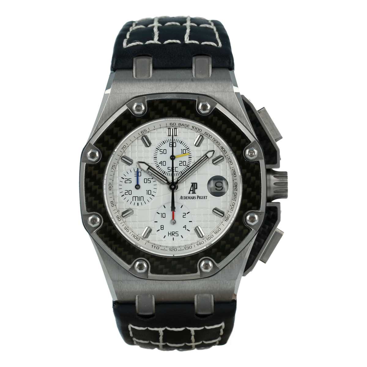 Audemars Piguet Royal Oak Offshore Juan Pablo Montoya 26030IO.OO.D001IN.01 44mm Front Premium super clone Audemars Piguet Audemars Piguet Royal Oak Offshore "Juan Pablo Montoya" 26030IO.OO.D001IN.01 44mm luxury replica watch available in Dubai UAE