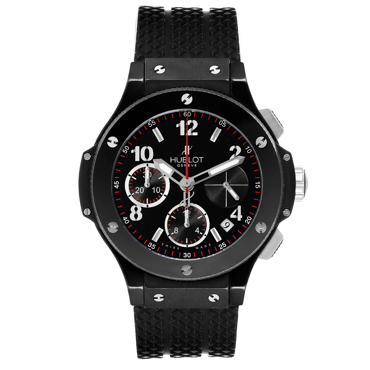 Hublot Big Bang Black Magic 342.CX.130.RX 41mm Front Premium super clone Hublot Big Bang Black Magic 342.CX.130.RX 41mm luxury replica watch available in Dubai UAE