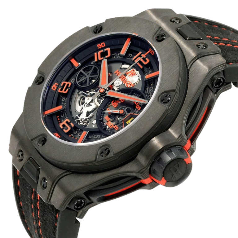 Premium super clone Hublot Big Bang Ferrari Unico 402.QU.0113.WR 44mm (Limited Edition) luxury replica watch available in Dubai UAE