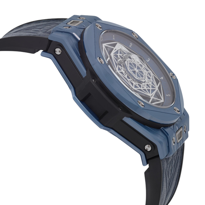 Premium super clone Hublot Big Bang Sang Bleu II 415.EX.7179.VR.MXM19 45mm luxury replica watch available in Dubai UAE