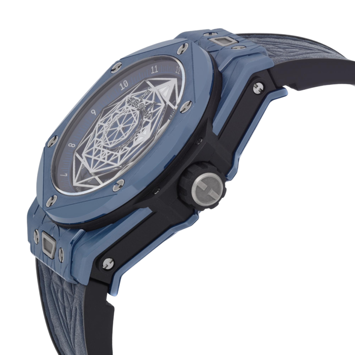 Premium super clone Hublot Big Bang Sang Bleu II 415.EX.7179.VR.MXM19 45mm luxury replica watch available in Dubai UAE