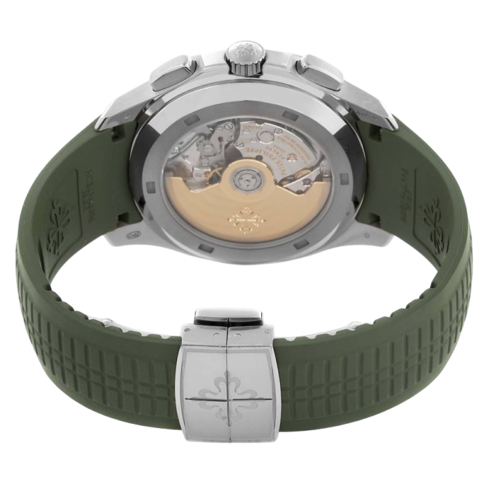 Premium super clone Patek Philippe Aquanaut 5168G-010 Khaki Green 42.2mm luxury replica watch available in Dubai UAE