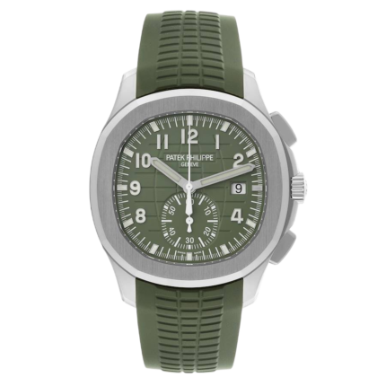 Premium super clone Patek Philippe Aquanaut 5168G-010 Khaki Green 42.2mm luxury replica watch available in Dubai UAE