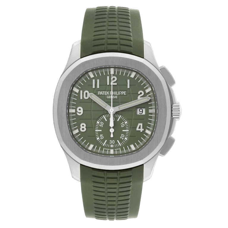 Premium super clone Patek Philippe Aquanaut 5168G-010 Khaki Green 42.2mm luxury replica watch available in Dubai UAE
