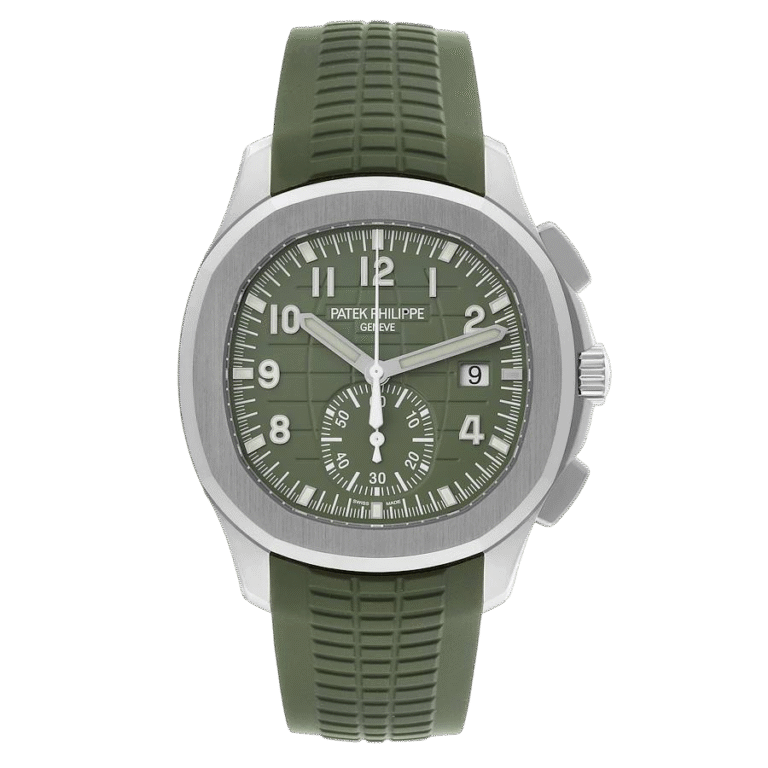 Premium super clone Patek Philippe Aquanaut 5168G-010 Khaki Green 42.2mm luxury replica watch available in Dubai UAE