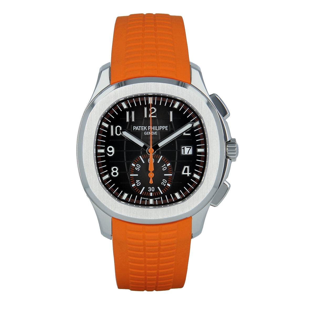 Patek Philippe Aquanaut Chronograph 5968A-001 Stainless Steel 42.2mm Front Premium super clone Patek Philippe Aquanaut Chronograph 5968A-001 42.2mm luxury replica watch available in Dubai UAE