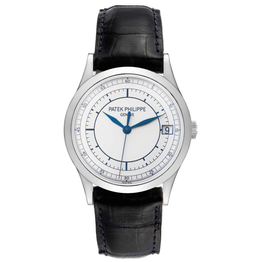 Premium Luxury Replica Watches Dubai Patek Philippe Calatrava 5296G-001 White Gold Sector Dial 38mm