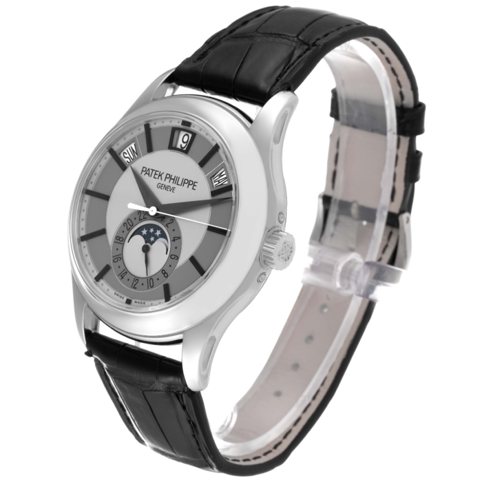 Premium super clone Patek Philippe Complications 5205G-001 White Gold 40mm luxury replica watch available in Dubai UAE