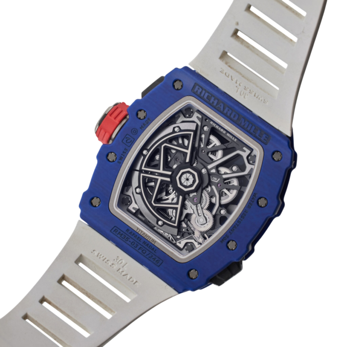 Premium super clone Richard Mille Richard Mille RM 35-03 "Rafael Nadal" Quartz TPT® 43mm luxury replica watch available in Dubai UAE