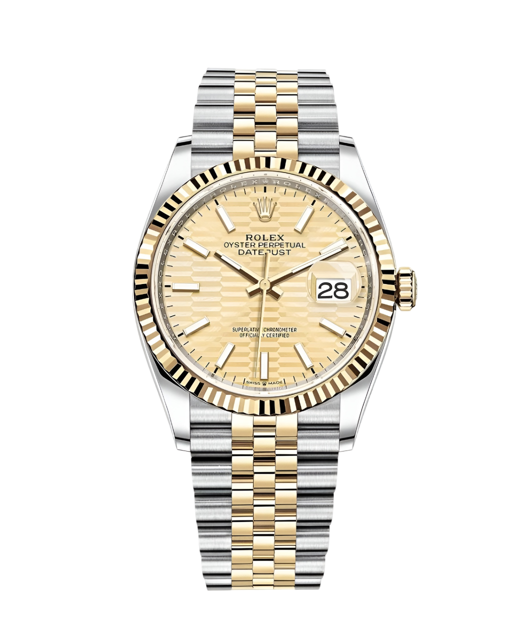 Rolex Datejust 36 126233 Rolesor Yellow Gold 36mm Front Rolex Datejust 36 126233 Rolesor Yellow Gold 36mm - Image 1