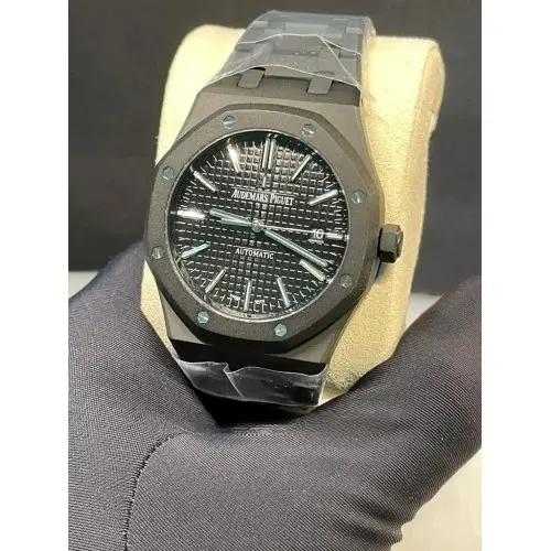 Audemars Piguet Royal Oak Full Black front view super clone watch Dubai