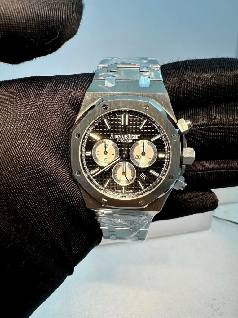 Audemars Piguet Royal Oak 15500 Black Dial super master clone watch Replica Watches in Dubai