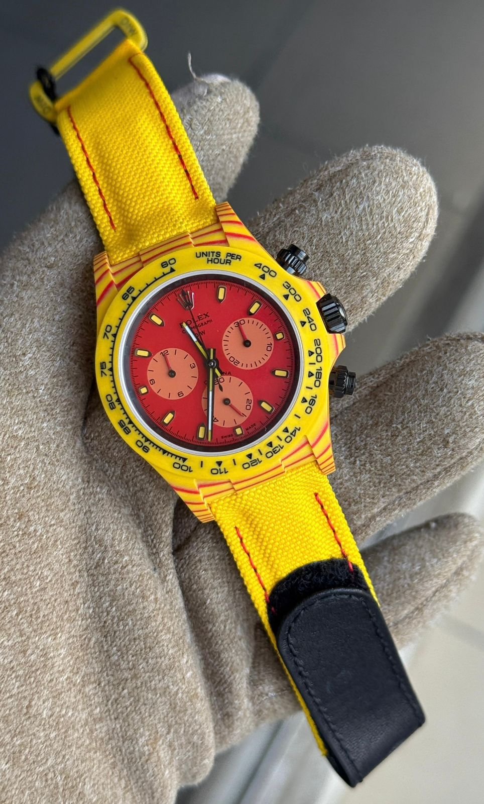 WhatsApp Image 2025-11-29 at 01.05.54 (1) Rolex Daytona DIW Volcano Quartz Fiber super clone 1:1 watch - Image 1