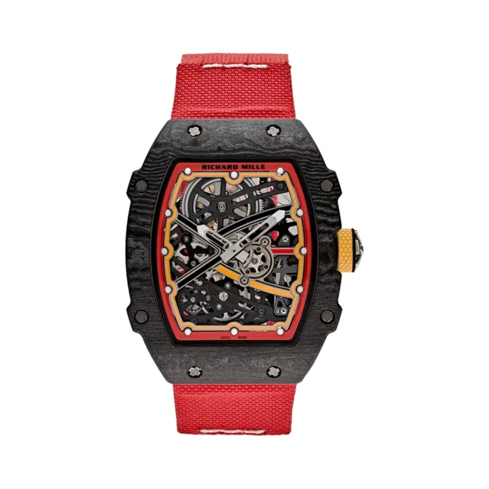 Richard Mille RM 67-02 Alexander Zverev replica watch dial detail with skeleton-style super clone design