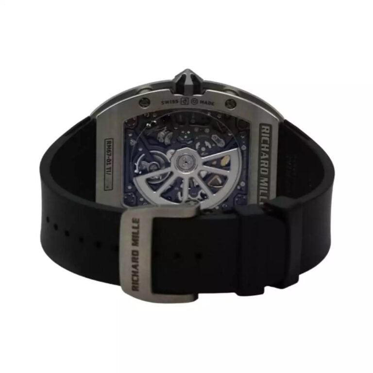 Richard Mille RM 67-01 Titanium Extra Flat replica watch strap detail with sporty luxury design