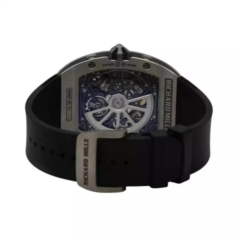 Home Richard Mille RM 67-01 Titanium Extra Flat replica watch strap detail with sporty luxury design